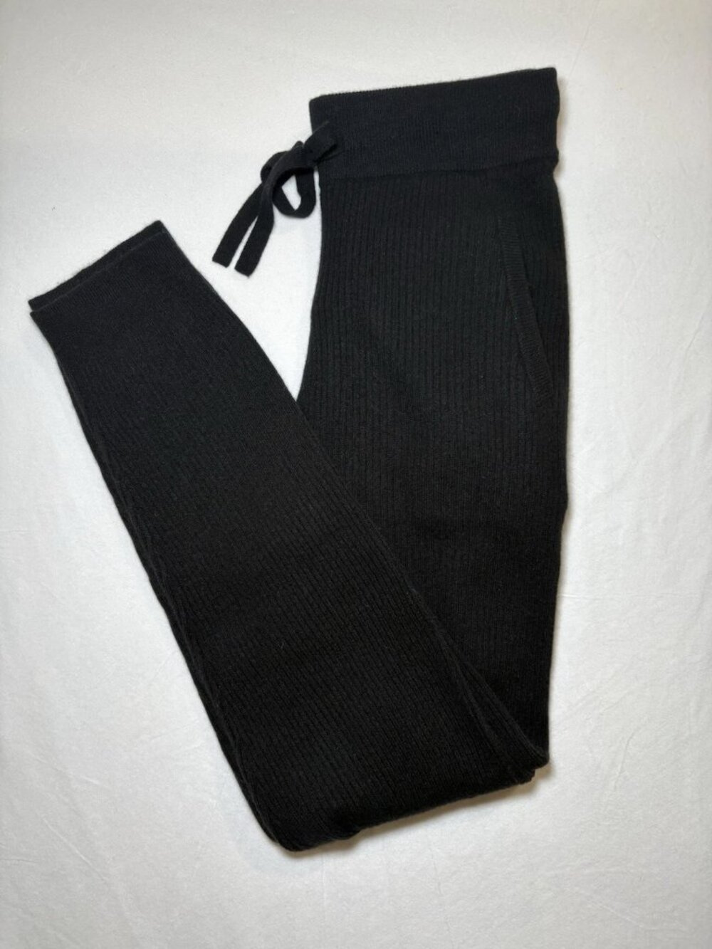 State Cashmere || Ribbed Cashmere Pants || Black || M